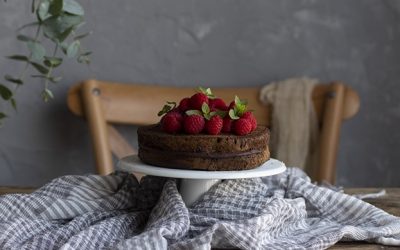 Pastel de chocolate con estevia